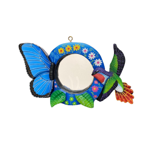 Espejo con mariposas
